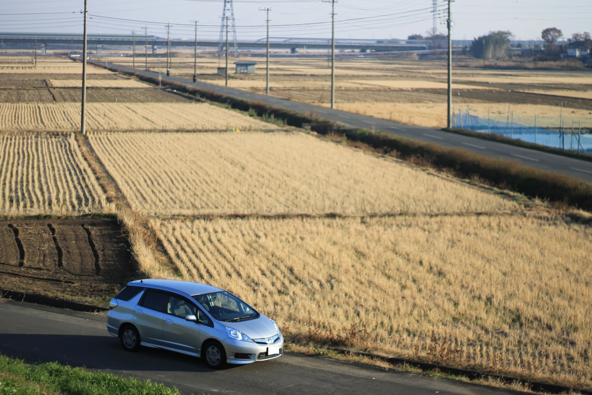 坂戸市小沼の田畑と暮らしの道